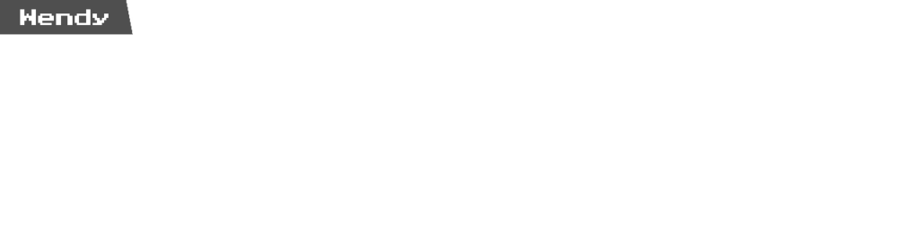 A retro style JRPG text box.

The box is labeled with the name "Wendy" and the text reads "Do we need equipment? I thought we stocked up already"
